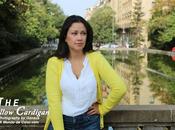 yellow cardigan