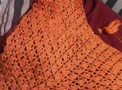 Bloqueando chales ganchillo