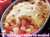 Receta Crumble peras chocolate