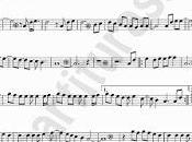 Allá Gloria Estefan partitura para Oboe Villancico rock