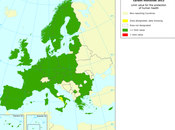 Mapa valor límite para protección salud (Europa, 2012)