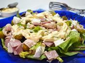 Ensalada mediterránea (con pollo, jamón cocido queso cabra)