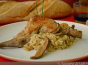 Risotto boletus, níscalos conejo