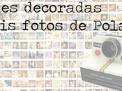 Decorando fotos Polaroid aplicación para revelar este formato)