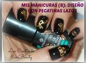 manicuras (8): Diseño pegatinas lazos.