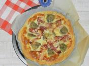 Pizza bianca alcachofas panceta