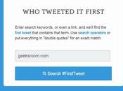 Tweeted First, permite conocer quién envió primer tweet sobre palabra clave, frase enlace