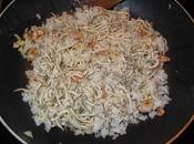 Arroz blanco gulas gambas