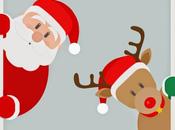 Santa Claus renos Vector Gratis