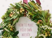 Adornos naturales. Como hacer Christmas Wreath