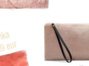Cartera mano rosa pelo