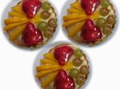 Tartaletas crema vainilla frutas