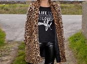 Leopard coat.