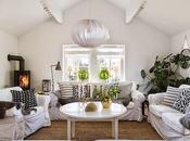 casa decorada blanco negro