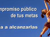 Comprometerte público ayuda cumplir objetivos