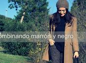 Combinando marrón negro