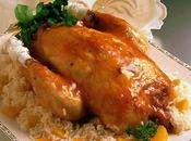 Pollo lacado naranja