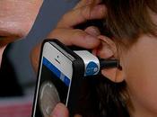 Diagnosticando infecciones oído smartphone
