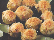 Alcachofas rellenas jamon