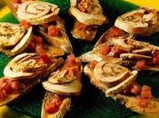 Tostadas tomates pavo