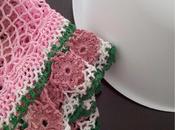 Hacer sombrero tejido usando tapete doily para toque shabby chic romántico (Making with crocheted romantic touch)