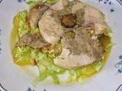 Ensalada templada pollo asado