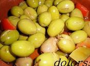 Aceitunas partidas