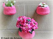 Cestos trapillo flores