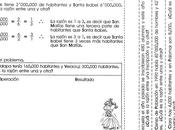 Densidad población como ejemplo fracción razón: grado