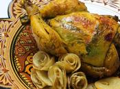 Pollo marroquí relleno fideos chinos higaditos
