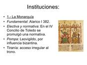 instituciones monarquía visigoda
