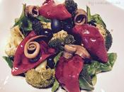 Ensalada otoño brocoli piquillos