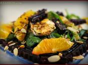 Ensalada remolacha, brotes naranja