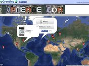 GeoGreeting. Crear textos letras formadas edificios