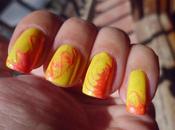 Manicura marmoleada seco