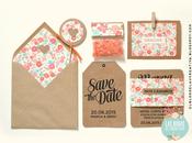 Invitaciones boda: kraft pattern flores