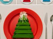 forma árbol navidad servilletas