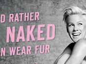 Pink posa desnuda para PETA