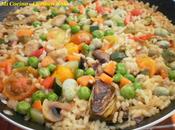 Paella vegetariana (arroz verduras)