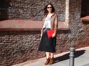 Falda midi invierno