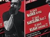 Damned abril Madrid, Barcelona Bilbao
