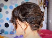 Recogido estilo francés para cabello rizado corto