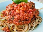 Espaguetis boloñesa judías soja texturizada