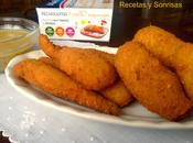 Pechuguitas empanadas salsa mostaza, miel mayonesa