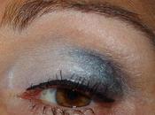 Maquillaje ojos gris blanco