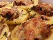 Patatas rellenas carne, boletus provola Patate ripiene porcini