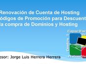 Renovación Cuenta Hosting Códigos Promoción para Descuentos Dominios Video