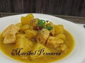 Guiso patatas salmón.