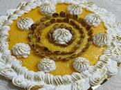 Tarta capuchina decorada merengue almendras