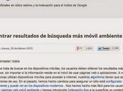Google Marca Fecha para Movil, Abril